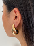 14K Gold Large Tear Drop Earrings