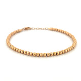 14K Gold 3MM Small Bead Bracelet