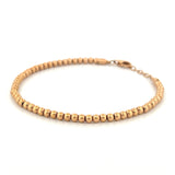 14K Gold 3MM Small Bead Bracelet