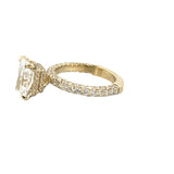 14K Gold 2.50 Carat Radiant Lab Grown Diamond Engagement
