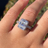 The Julia Engagement Ring with 3.00 Carat Moissanite Center Stone