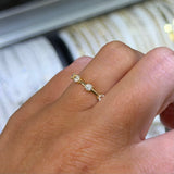 14K Gold Diamond Spaced Prong Set Eternity Ring