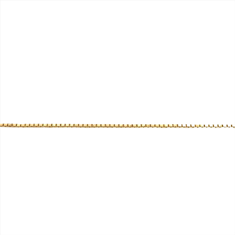 14K Gold Box Chain Necklace