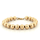 14K Gold Large Bubble Bead Bracelet
