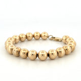 14K Gold Large Bubble Bead Bracelet