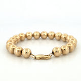 14K Gold Large Bubble Bead Bracelet