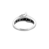 14K Gold Marquise Diamond Channel Set Engagement Ring