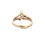 14K Gold Marquise Diamond  Baguette Channel Set Engagement Ring