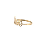 14K Gold Cursive Love Band