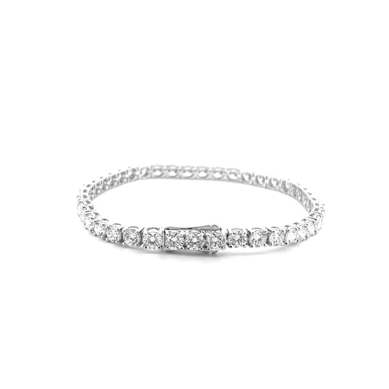 14K Gold Lab Grown 4.2MM Diamond Tennis Bracelet