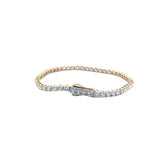14K Gold 3.1MM Lab Grown Diamond Tennis Bracelet