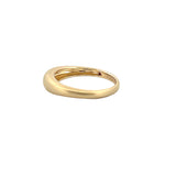 14K Gold Brushed Raised Band