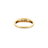 14K Gold Brushed Raised Band