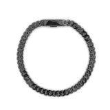 14K Black Gold 5.5MM Black Diamond Cuban Bracelet