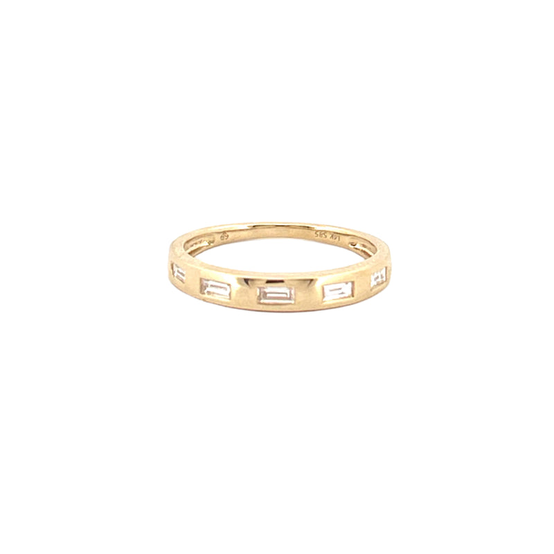 14K Gold Multi Baguette Diamond Fashion Band