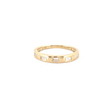 14K Gold Multi Baguette Diamond Fashion Band