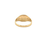 14K Gold Diamond Bitcoin Signet Band