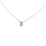 14K Gold Diamond Bitcoin Pendant Necklace