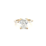 14K Gold 2.50 Carat Lab Grown Radiant Marquise Setting Engagement Ring