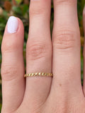 14K Yellow Gold Mini Cuban Band