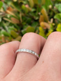 14K Gold 2MM Diamond Eternity Band