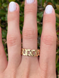 14K Yellow Gold 8MM Cuban Band