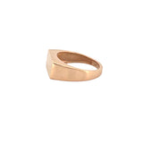 14K Gold Bar Signet Band