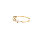 14K Gold Single and Duo Diamond Baguette Band
