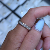 14K Gold Natural Round Eternity Channel Set Band