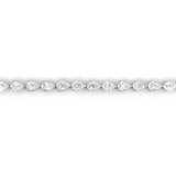 14K Gold Lab Grown 21.00 Carat Sideways Pear Diamond Tennis Necklace