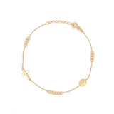 14K Gold Rosary and Beads Bracelet