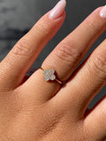 14K Gold Pavé Clover Diamond Band