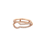 14K Gold Prong Set Diamond Ring Guard Band