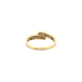 14K Gold Channel Set Flat Top Diamond Band
