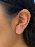 14K Gold Moon Earrings