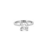 14K Gold 2.00 Carat Lab Grown Cushion Diamond Under Halo Cathedral Solitaire Engagement Ring
