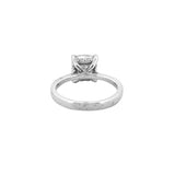 14K Gold 2.00 Carat Lab Grown Cushion Diamond Under Halo Cathedral Solitaire Engagement Ring