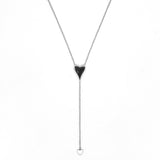 14K Gold Drop Heart Necklace