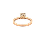 14K Gold 1.00 Carat Natural Round Diamond Prong Set Engagement Ring