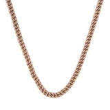 14K Rose Gold 10.00 Carat Diamond Pave Cuban Necklace