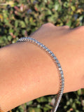 14K White Gold 3.5MM Tennis Bracelet