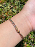 14K Gold Large Paperclip Bracelet