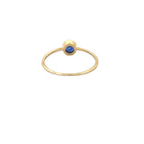 14K Gold Birth Stone Round Bezel Ring