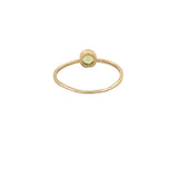 14K Gold Birth Stone Round Bezel Ring