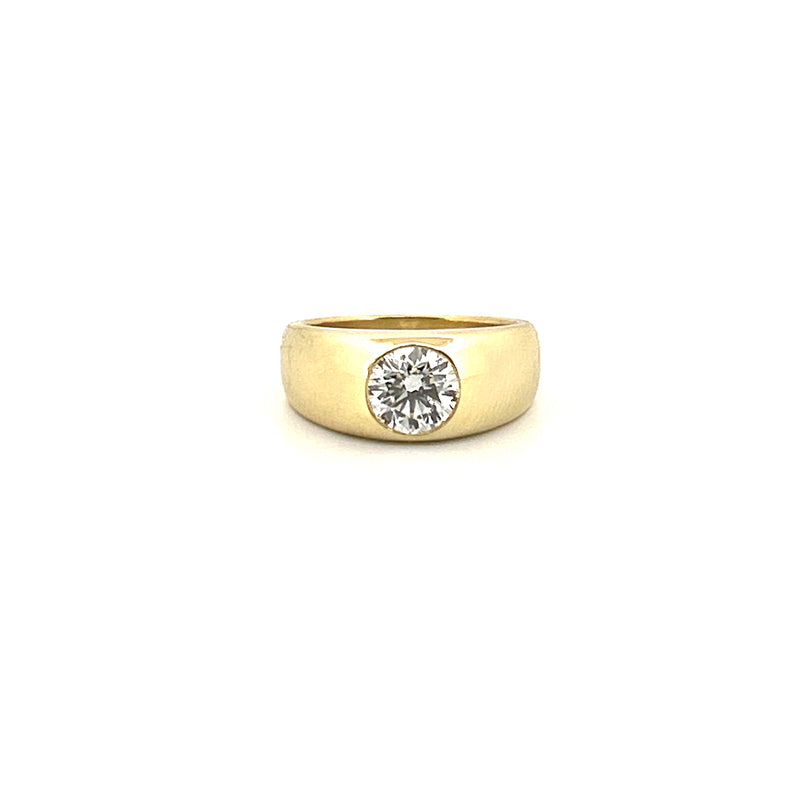 14K Gold Chunky 1.00 Carat Lab Grown Diamond Engagement Ring