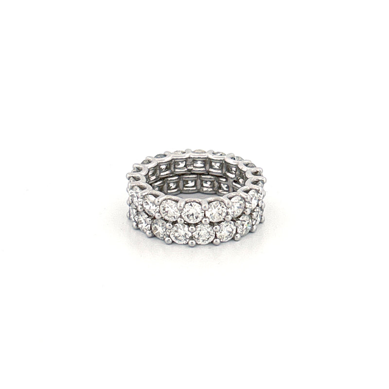 14K Gold Natural Double U Prong Band
