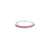 14K Gold Single Prong Pink Sapphire Ring