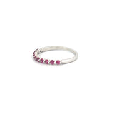 14K Gold Single Prong Pink Sapphire Ring