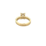 14K Gold 2.00 Carat Lab Grown Radiant Diamond Under Halo Engagement Wedding Set