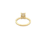 14K Gold 2.00 Carat Lab Grown Radiant Diamond Under Halo Engagement Ring